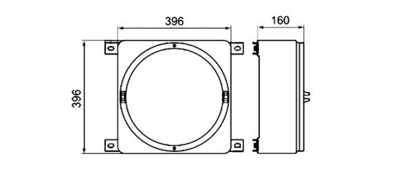 Outline Dimensions Of Explosion Proof Junction Box SJB-A-IIC Series