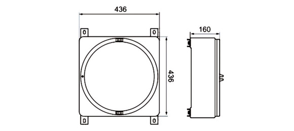 Outline Dimensions Of Explosion Proof Panel SPL-A-IIC Series